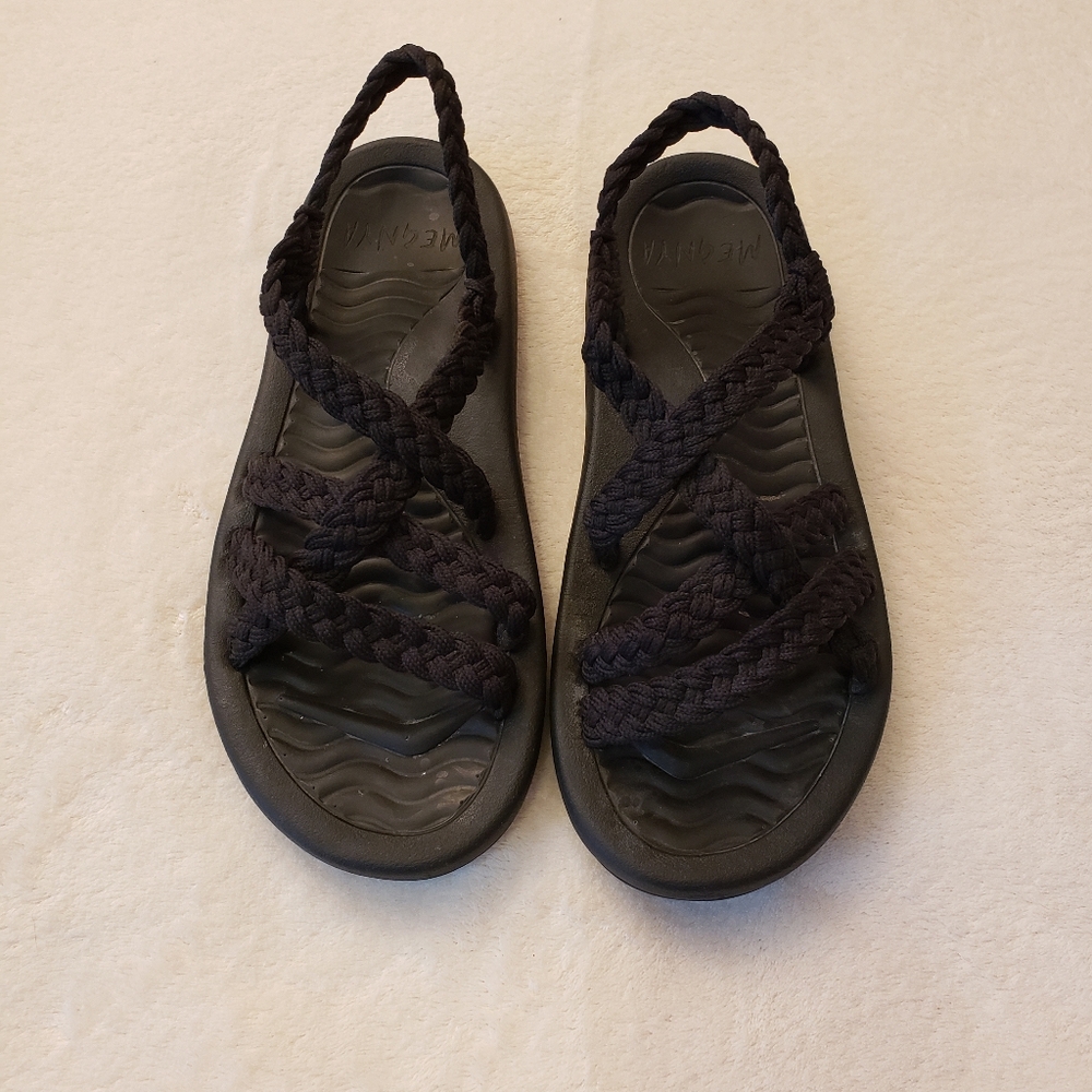 MEGNYA Braided Comfort Walking Sandals Arch Support Athletic Hiking 6